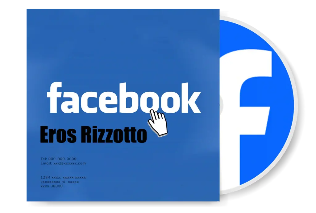 un finto album con i social personalizzata per il sito kypleru.it