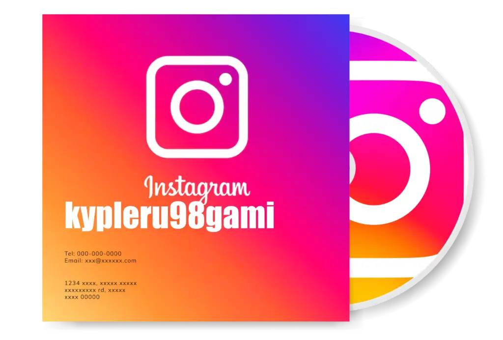 un finto album con i social personalizzata per il sito kypleru.it