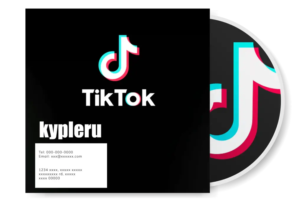 un finto album con i social personalizzata per il sito kypleru.it